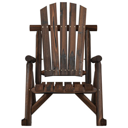 Sedia a Dondolo Giardino 69x96x101cm Legno Massello Abete Rosso | homemem39