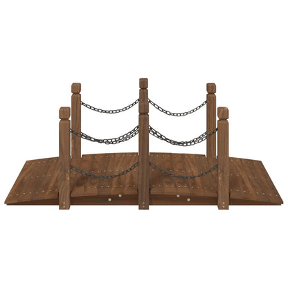 Ponte Giardino Ringhiere Catena 150x67x56 Massello Abete Rosso | homemem39
