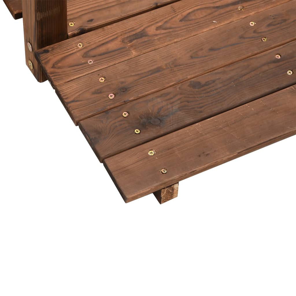 Ponte Giardino Ringhiere Catena 150x67x56 Massello Abete Rosso | homemem39
