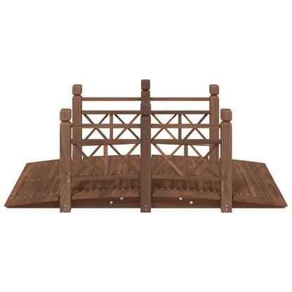 Ponte Giardino Ringhiere 150x67x56cm Legno Massello Abete Rosso | homemem39
