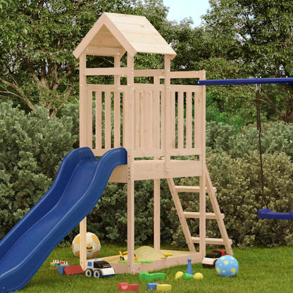 Set da Gioco da Esterno 53x110x214 cm in Legno Massello di Pino | homemem39