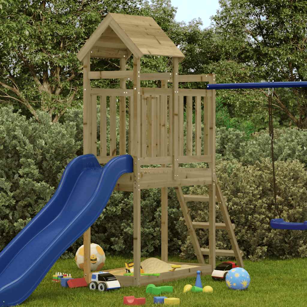 Set da Gioco da Esterno 53x110x214 cm Legno di Pino Impregnato | homemem39