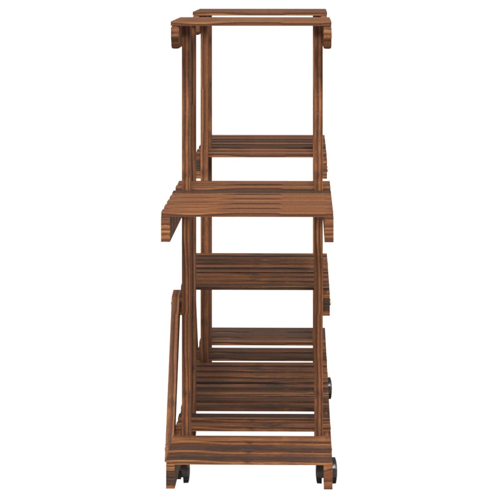 Portafiori con Ruote 110x25x78 cm in Legno Massello di Abete | homemem39