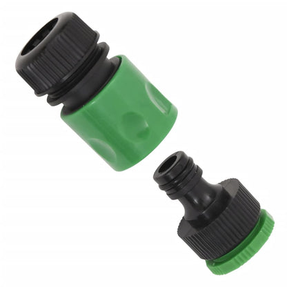 Set Tubo da Giardino con Raccordi Verde 0,5" 20 m in PVC