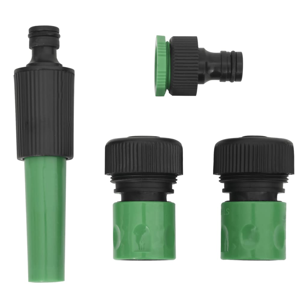 Set Tubo da Giardino con Raccordi Verde 0,75" 30 m in PVC - homemem39