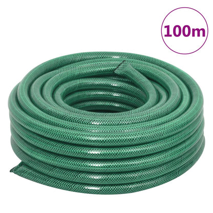 Set Tubo da Giardino con Raccordi Verde 0,75" 100 m in PVC