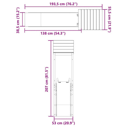 Set da Gioco da Esterno in Legno Massello di Douglas | homemem39