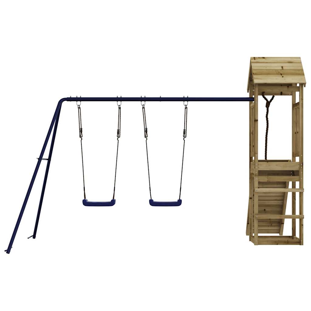 Set da Gioco da Esterno in Legno di Pino Impregnato | homemem39