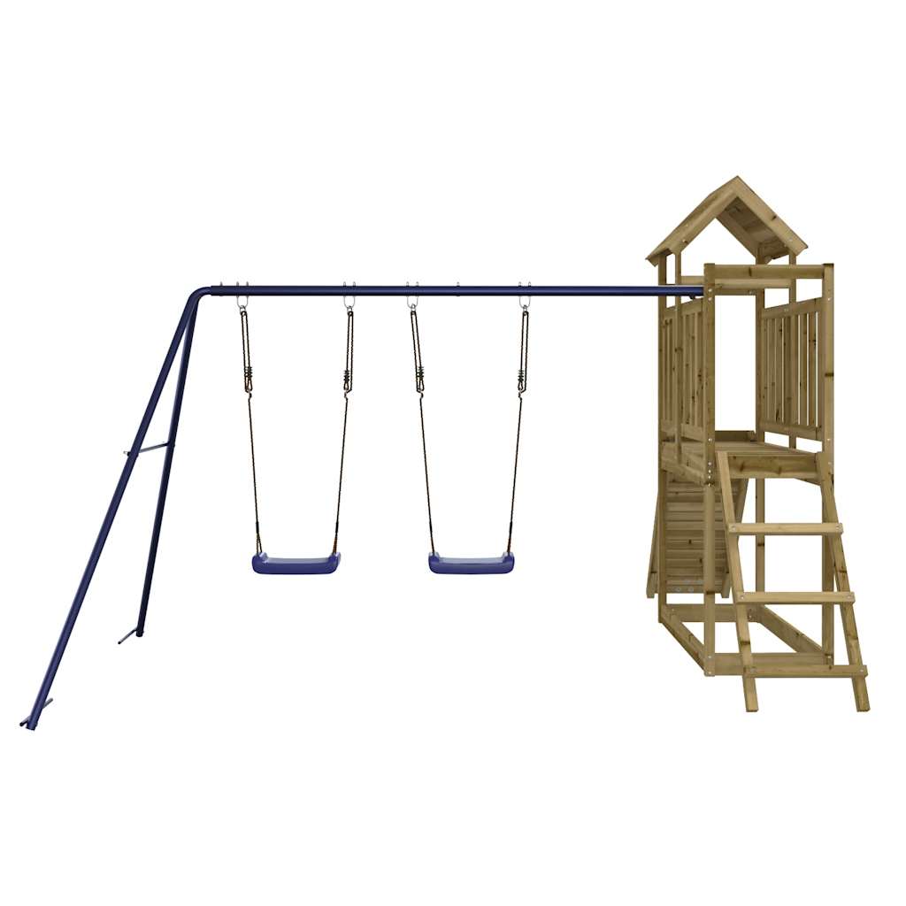 Set da Gioco da Esterno in Legno di Pino Impregnato | homemem39