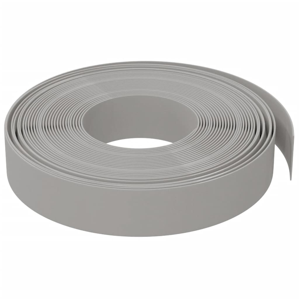 Bordature da Giardino 4 pz Grigie 10 m 10 cm in Polietilene | homemem39