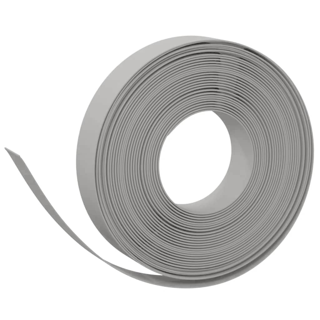 Bordature da Giardino 5 pz Grigie 10 m 10 cm in Polietilene | homemem39