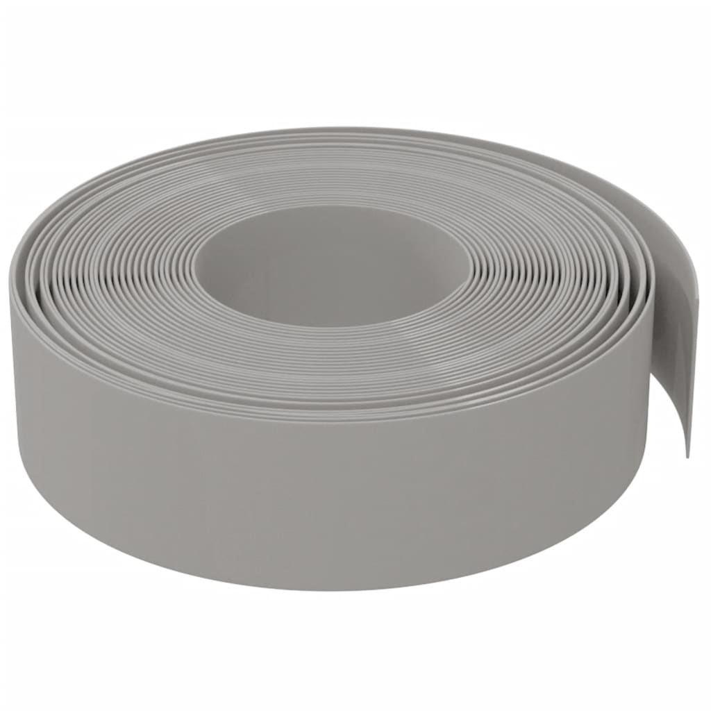 Bordature da Giardino 3 pz Grigie 10 m 15 cm in Polietilene - homemem39