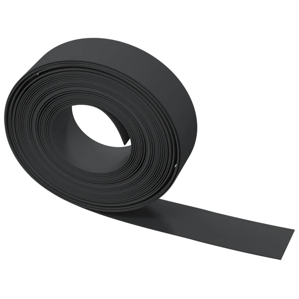 Bordature da Giardino 5 pz Nere 10 m 15 cm in Polietilene | homemem39