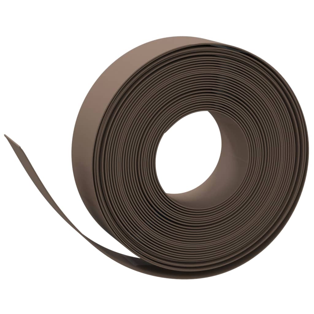 Bordature da Giardino 2 pz Marroni 10 m 15 cm in Polietilene | homemem39