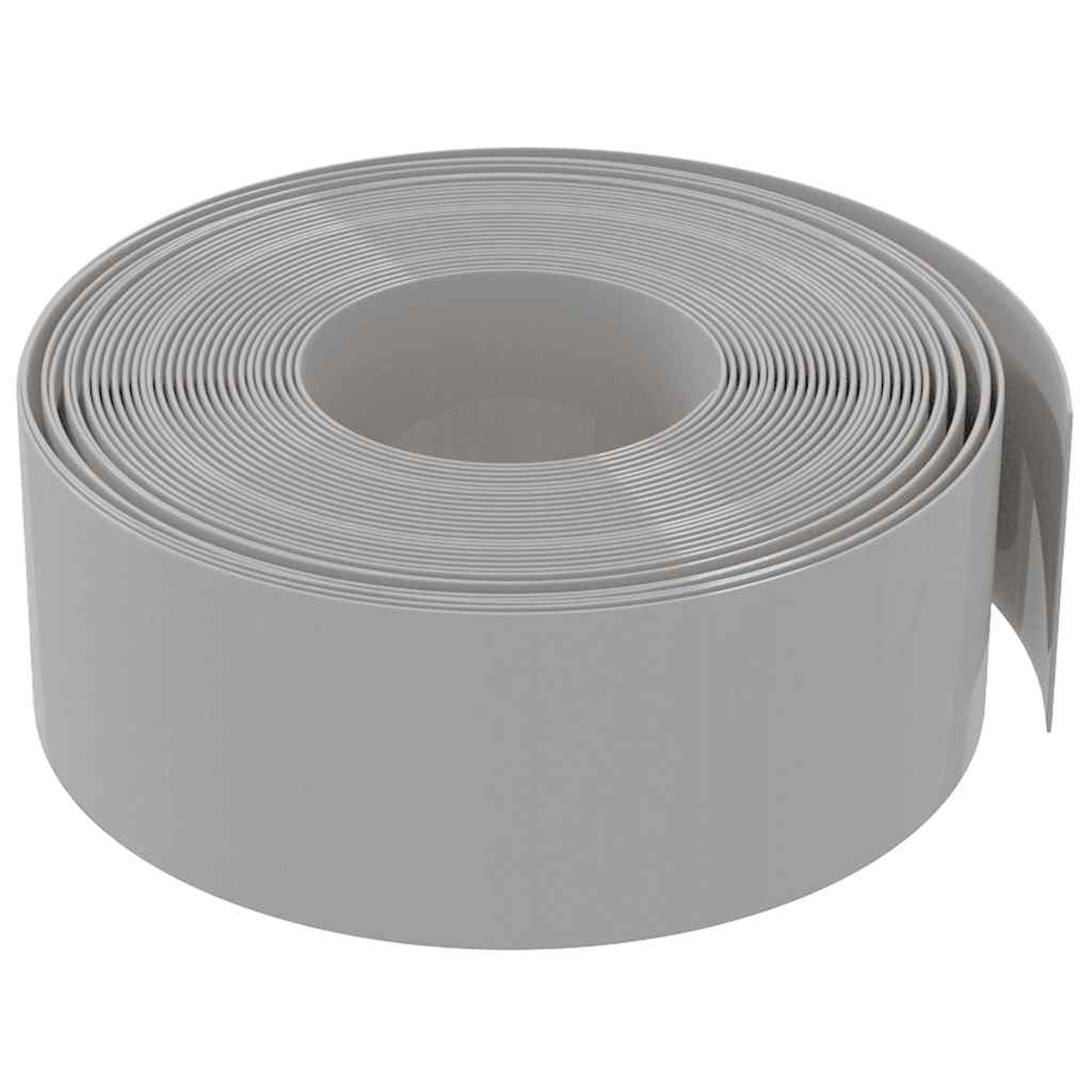Bordature da Giardino 4 pz Grigie 10 m 20 cm in Polietilene | homemem39