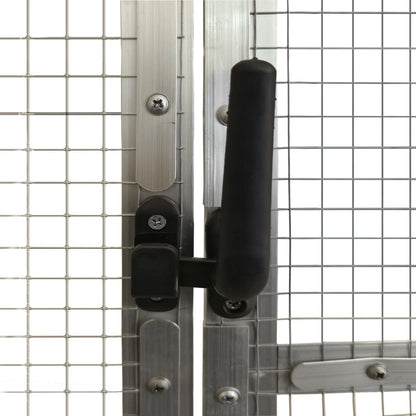 Voliera Argento 1,79x3x1,85 m in Alluminio | homemem39