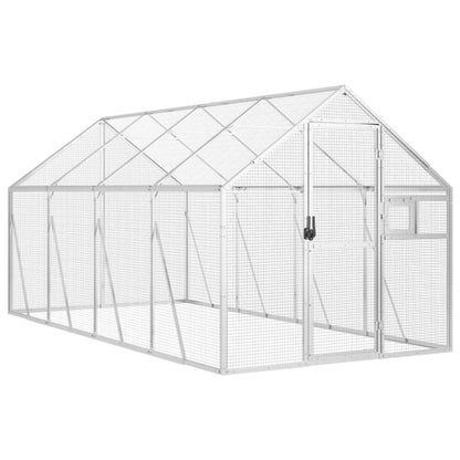 Voliera Argento 1,79x4x1,85 m in Alluminio | homemem39