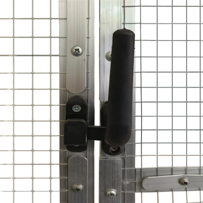Voliera Argento 1,79x4x1,85 m in Alluminio | homemem39