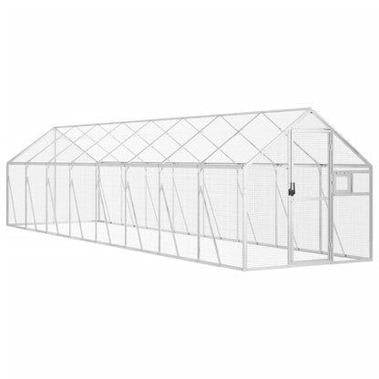 Voliera Argento 1,79x8x1,85 m in Alluminio | homemem39