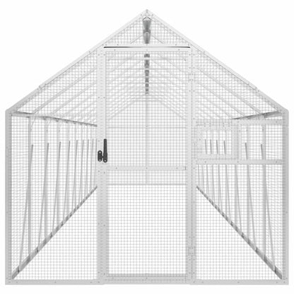 Voliera Argento 1,79x10x1,85 m in Alluminio | homemem39