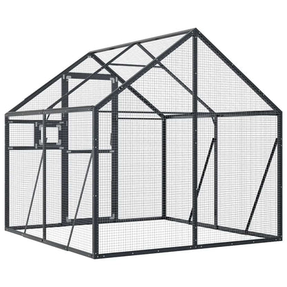 Voliera Antracite 1,79x2x1,85 m in Alluminio | homemem39