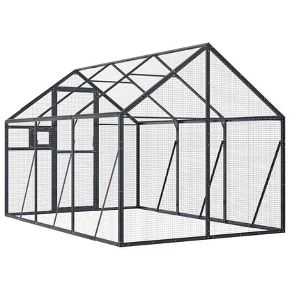 Voliera Antracite 1,79x3x1,85 m in Alluminio | homemem39