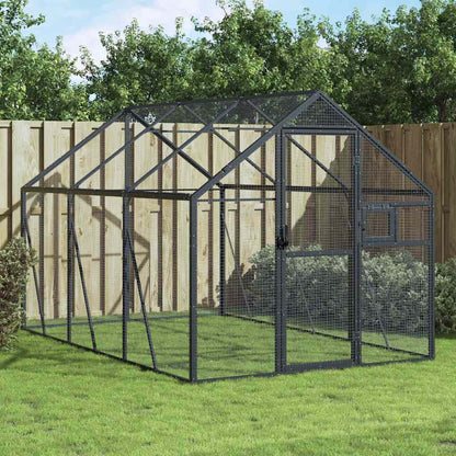 Voliera Antracite 1,79x3x1,85 m in Alluminio | homemem39