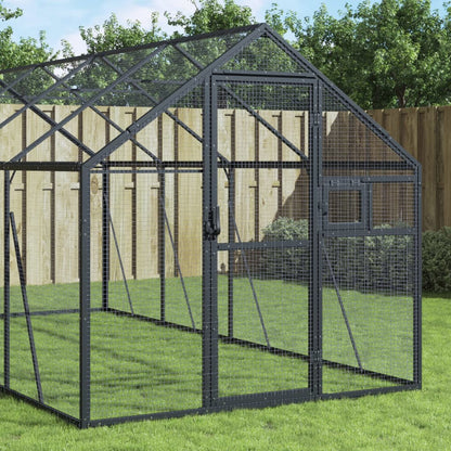 Voliera Antracite 1,79x4x1,85 m in Alluminio | homemem39