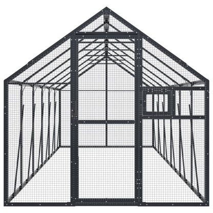 Voliera Antracite 1,79x6x1,85 m in Alluminio | homemem39