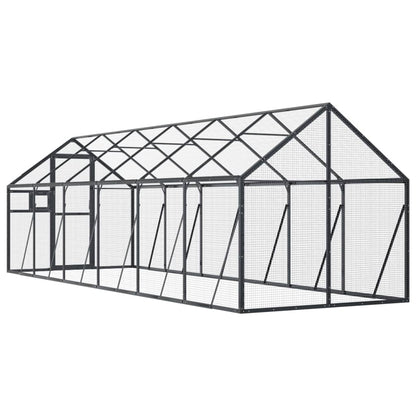 Voliera Antracite 1,79x6x1,85 m in Alluminio | homemem39