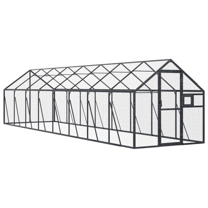 Voliera Antracite 1,79x8x1,85 m in Alluminio | homemem39