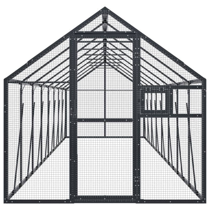 Voliera Antracite 1,79x8x1,85 m in Alluminio | homemem39
