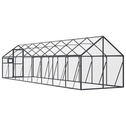 Voliera Antracite 1,79x8x1,85 m in Alluminio | homemem39