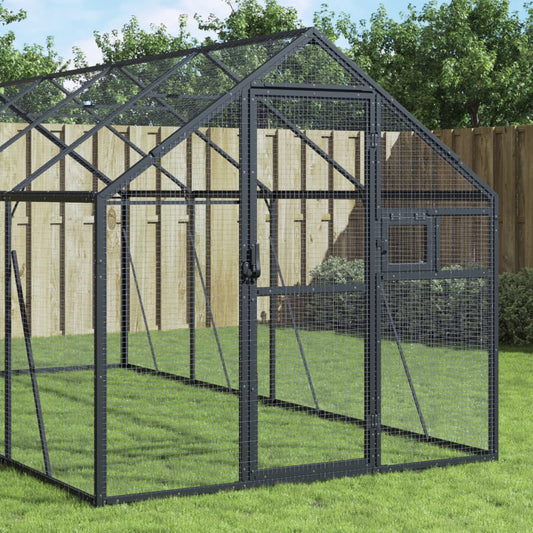 Voliera Antracite 1,79x8x1,85 m in Alluminio | homemem39