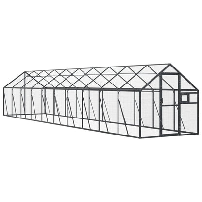 Voliera Antracite 1,79x10x1,85 m in Alluminio | homemem39