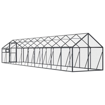 Voliera Antracite 1,79x10x1,85 m in Alluminio | homemem39