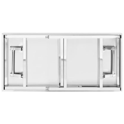 Tavolo Lavoro Cucina con Ripiano 120x60x145 cm Acciaio Inox