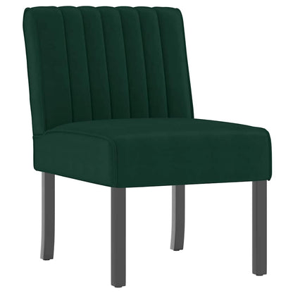 Sedia Pantofola Verde Scuro in Velluto