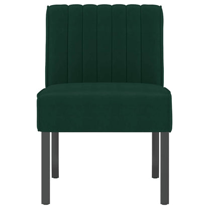 Sedia Pantofola Verde Scuro in Velluto