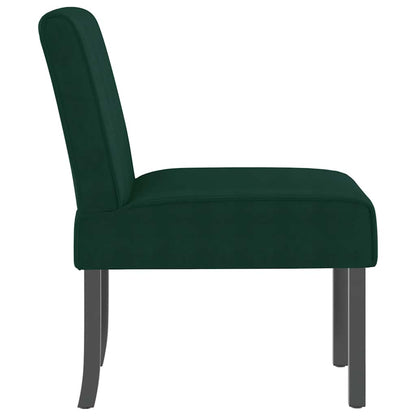 Sedia Pantofola Verde Scuro in Velluto