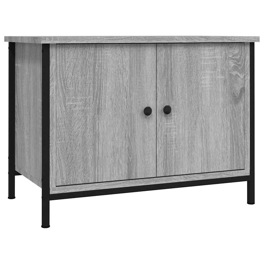 Mobile TV con Ante Grigio Sonoma 60x35x45 cm Legno Multistrato | homemem39
