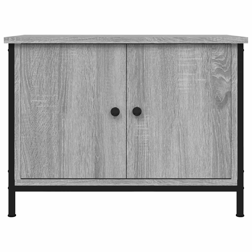 Mobile TV con Ante Grigio Sonoma 60x35x45 cm Legno Multistrato | homemem39