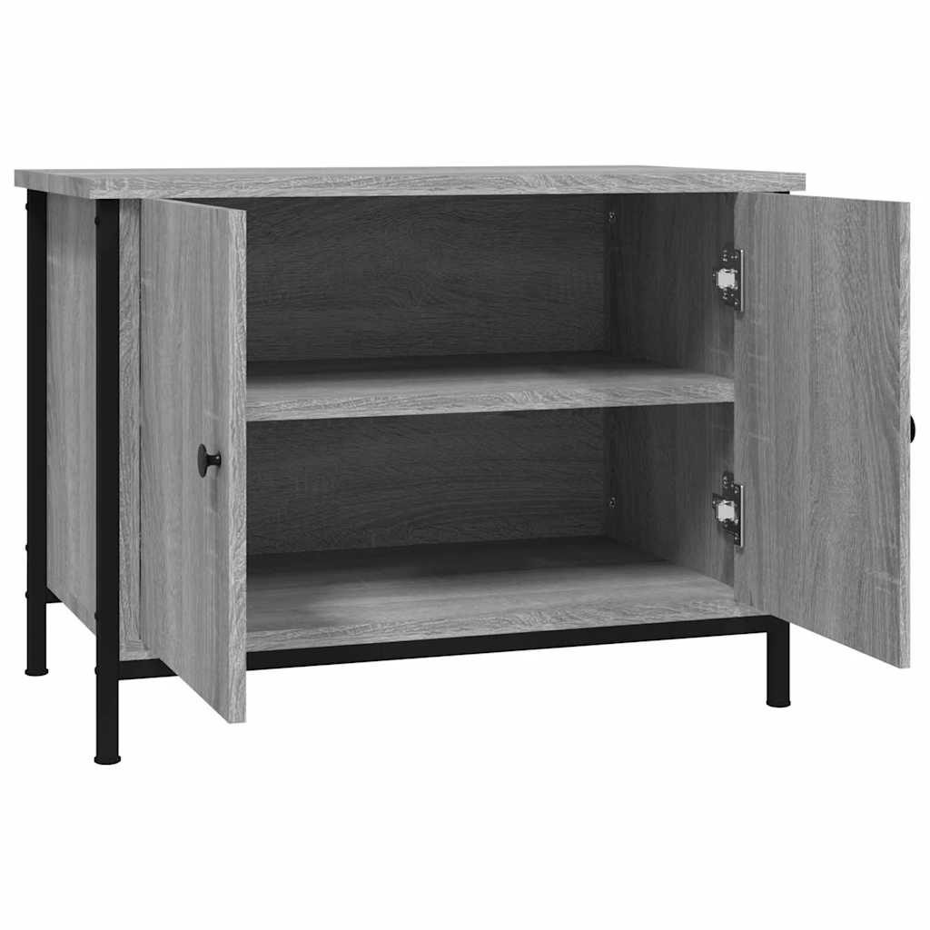 Mobile TV con Ante Grigio Sonoma 60x35x45 cm Legno Multistrato | homemem39