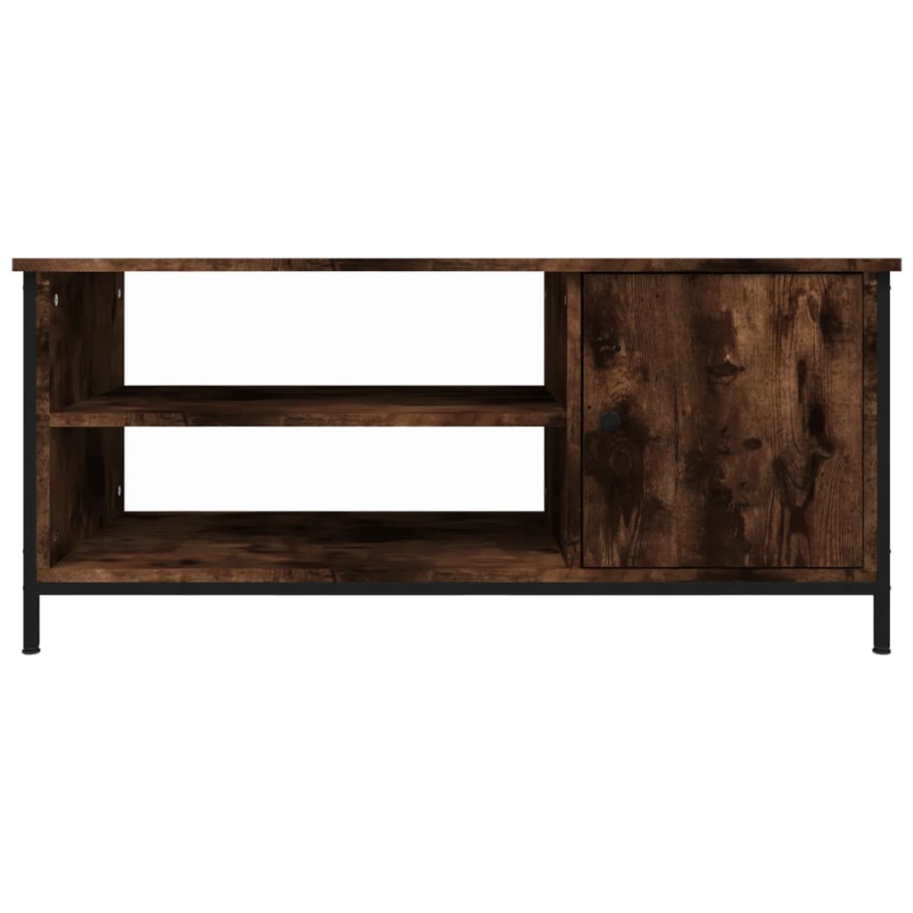 Mobile TV Rovere Fumo 100x40x45 cm in Legno Multistrato | homemem39