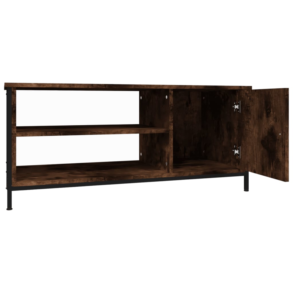 Mobile TV Rovere Fumo 100x40x45 cm in Legno Multistrato | homemem39