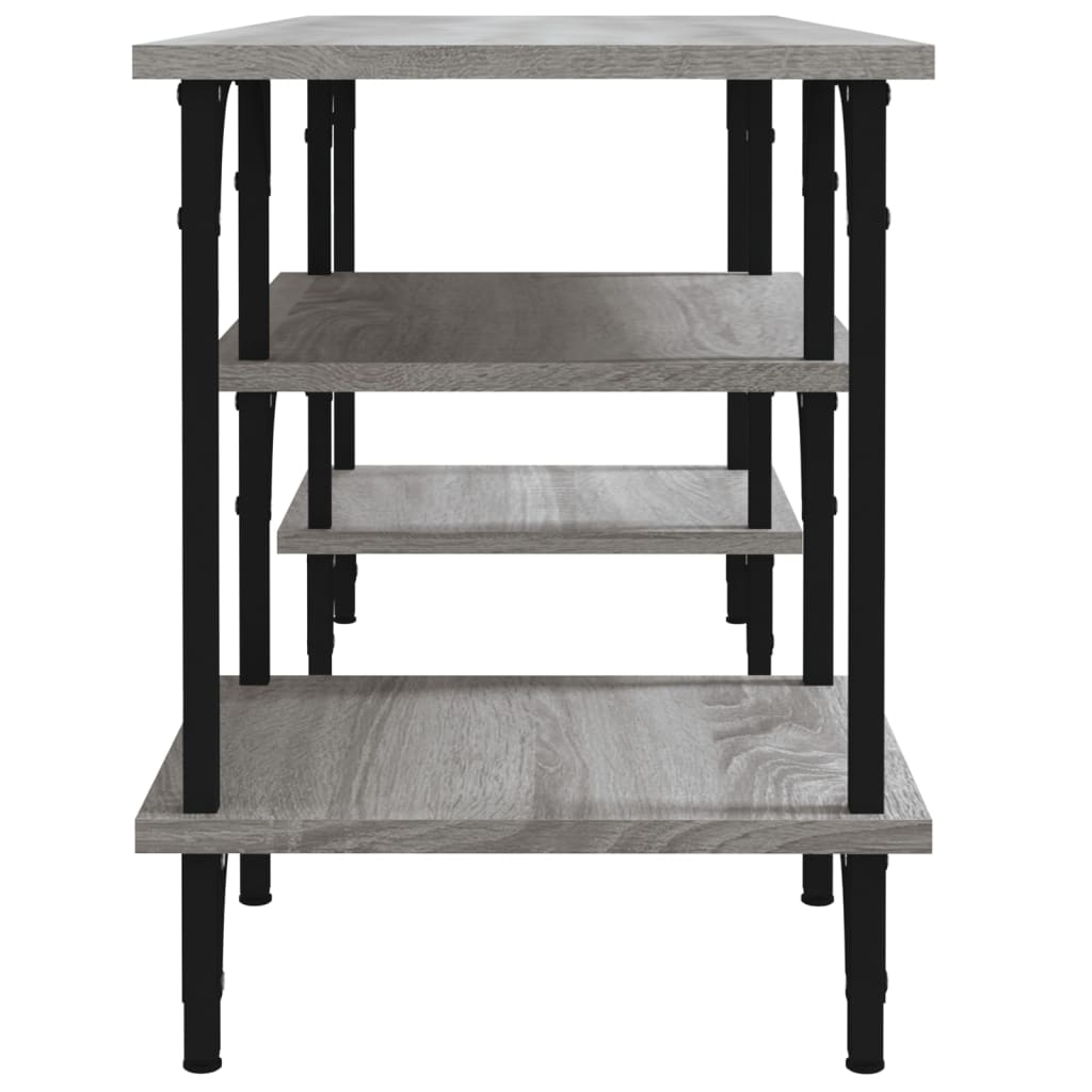 Mobile Porta TV Grigio Sonoma 102x35x45,5 cm Legno Multistrato