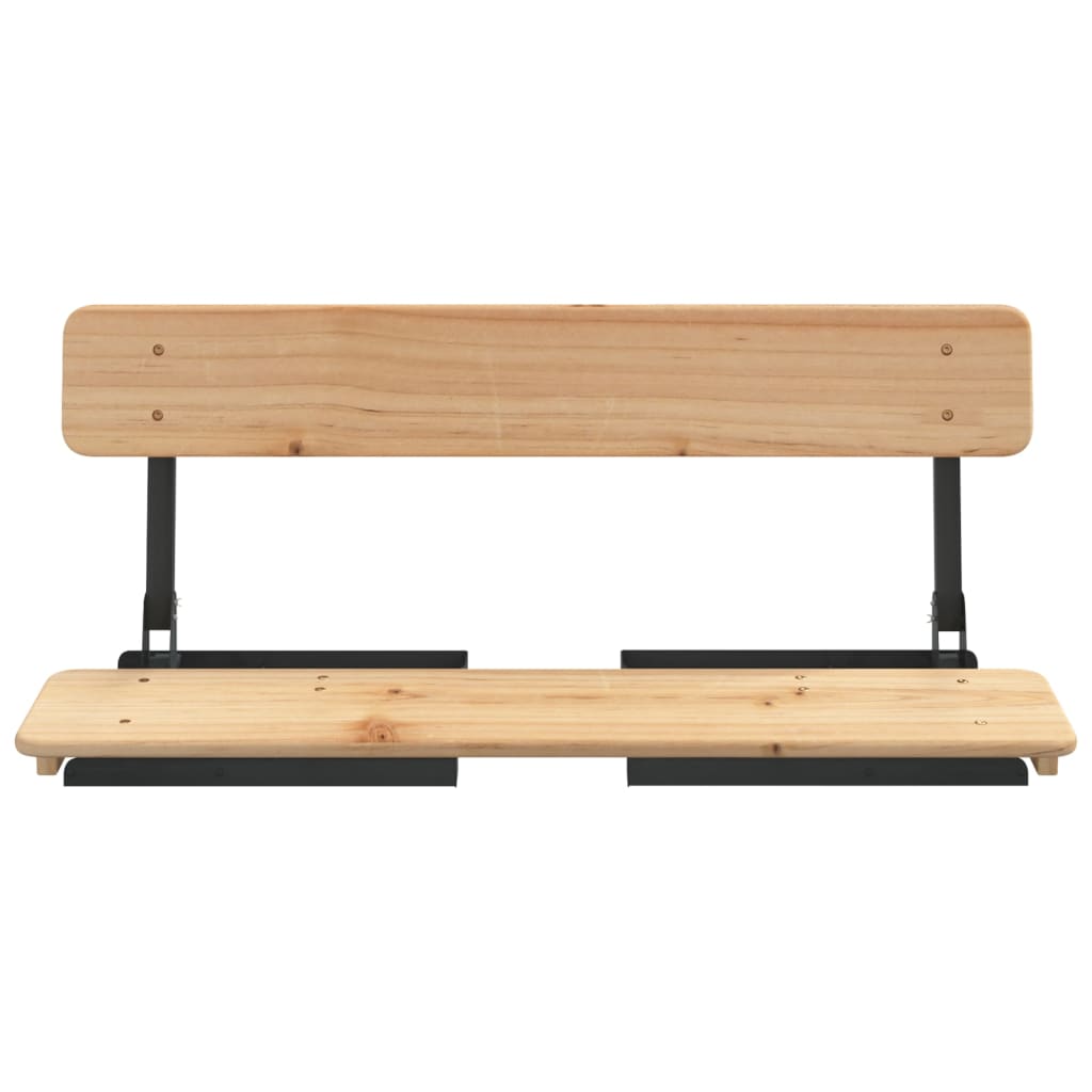 Set Tavolo Birreria Pieghevole 3 pz in Legno Massello di Abete - homemem39