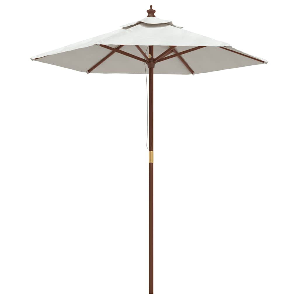 Ombrellone da Giardino con Palo in Legno Sabbia 196x231 cm | homemem39