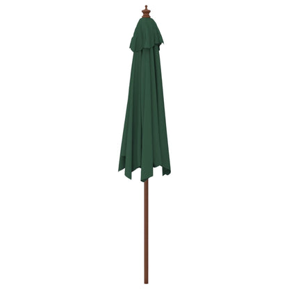 Ombrellone da Giardino con Palo in Legno Verde 299x240 cm | homemem39