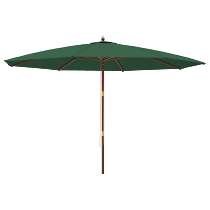 Ombrellone da Giardino con Palo in Legno Verde 400x273 cm | homemem39